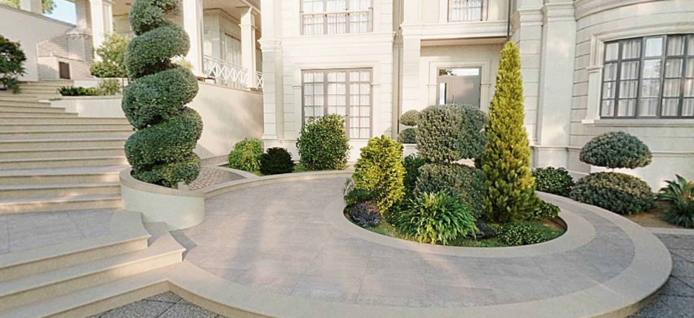 Wide view of Villa Architecture #2: villa