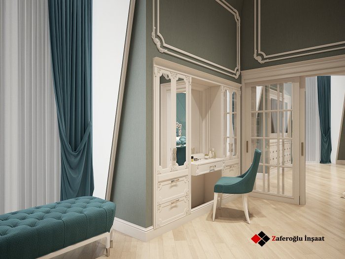 Samear project, кадр 6 из 6: интерьер квартиры, стиль неоклассика, 170 м²