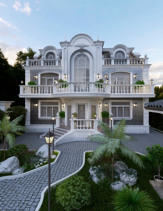 Mingachevir project — Architectural villa design, 475 m², 2023