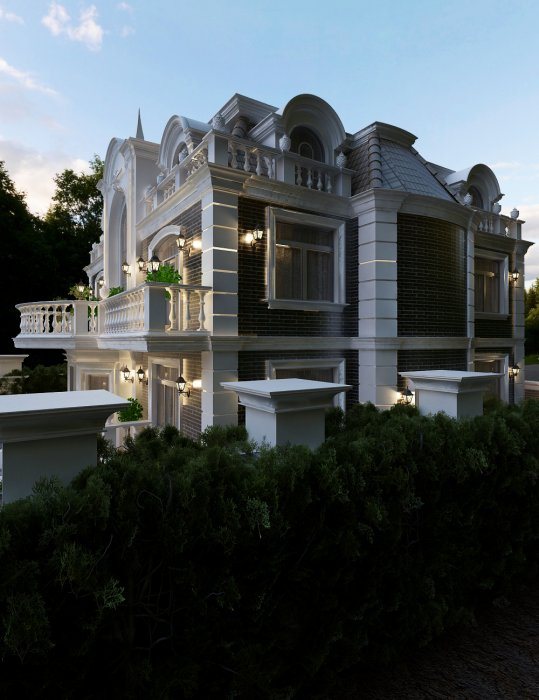 Architectural style, 475 m², 2023 — Mingachevir project, shot 4 of 4