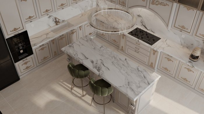 NeoArch project, кадр 6 из 6: интерьер квартиры, стиль неоклассика, 189 м²