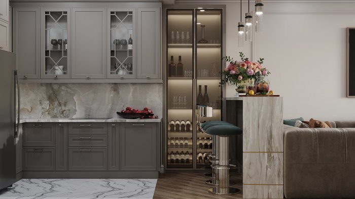 Стиль модерн, 110 м², 2023 г. — Avon project, кадр 4 из 6