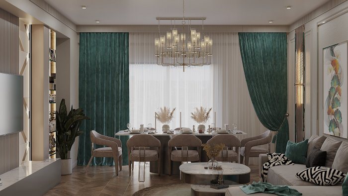 Стиль неоклассика, 230 м², 2023 г. — Via Lux project, кадр 4 из 6