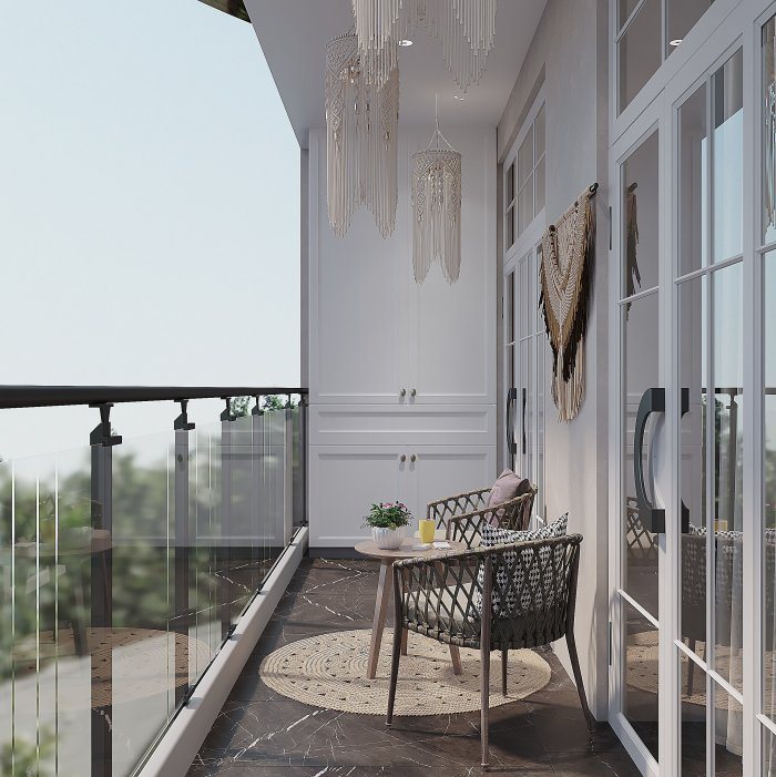 Klarck project, кадр 6 из 6: интерьер квартиры, стиль неоклассика, 95 м²
