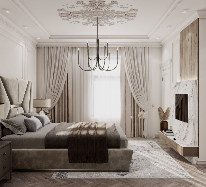 GreenVille project, стиль неоклассика, 140 м², 2023 г.: планировочные решения, кадр 5 из 5