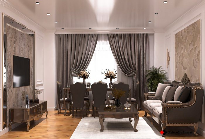 Деталь: интерьер квартиры — Ultra Lux project (стиль неоклассика, 145 м², 2023 г.), кадр 2 из 6