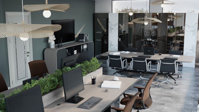 Вид 3 из 6 на объекте Work Center — стиль модерн, 220 м², 2023 г.