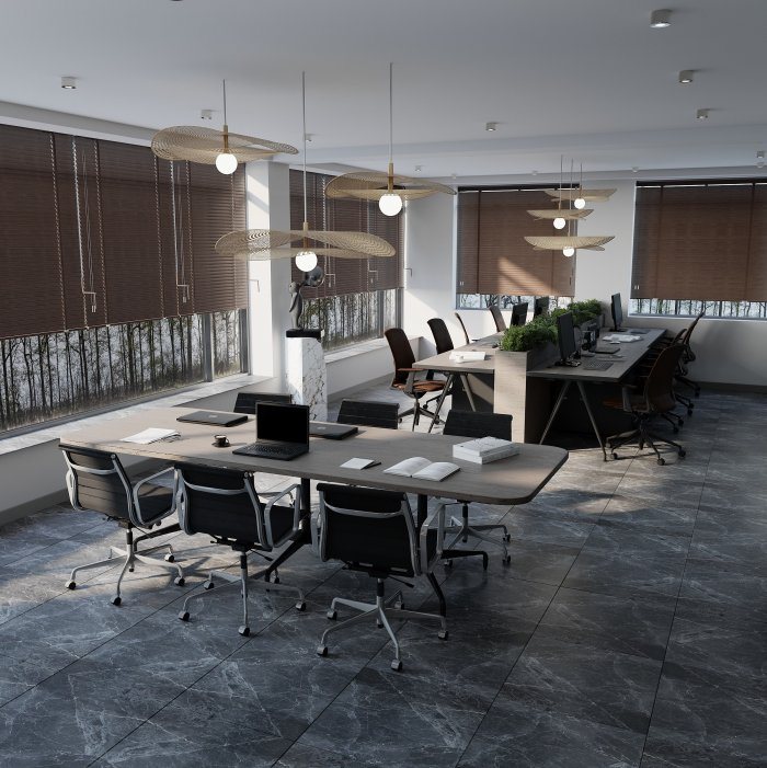Work Center, стиль модерн, 220 м², 2023 г.: планировочные решения, кадр 5 из 6