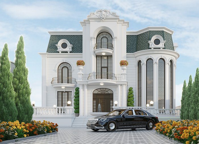 Classic villa project — Classic villa design, 423 m², 2024