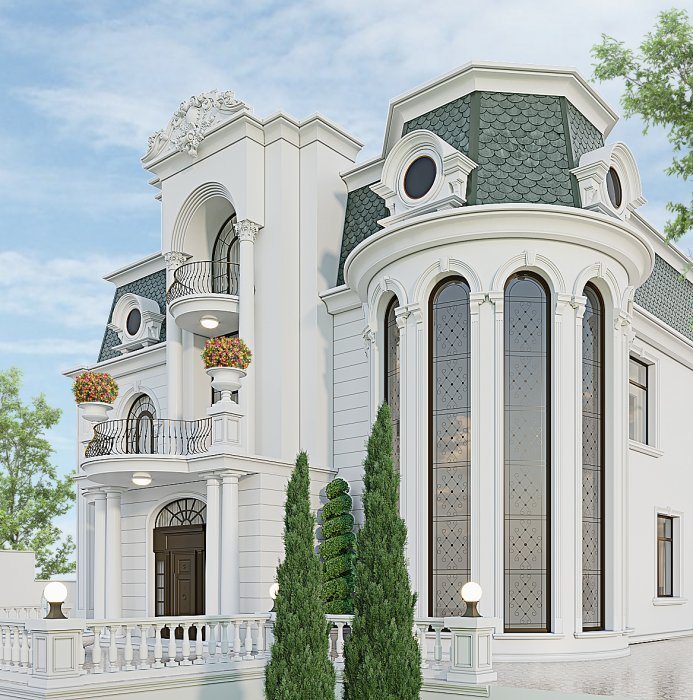 Villa design detail — Classic villa project (Classic style, 423 m², 2024), shot 2 of 3