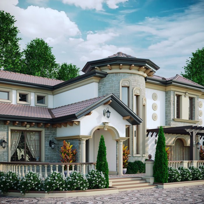 Fairy Tale House project — Neoclassical villa design, 368 m², 2024