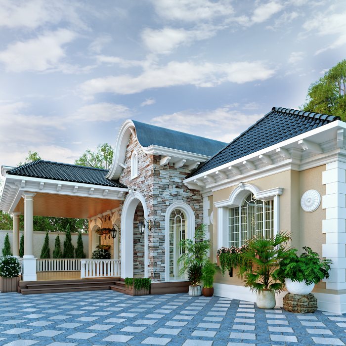 Fairy Tale House 2 project — Neoclassical villa design, 368 m², 2024