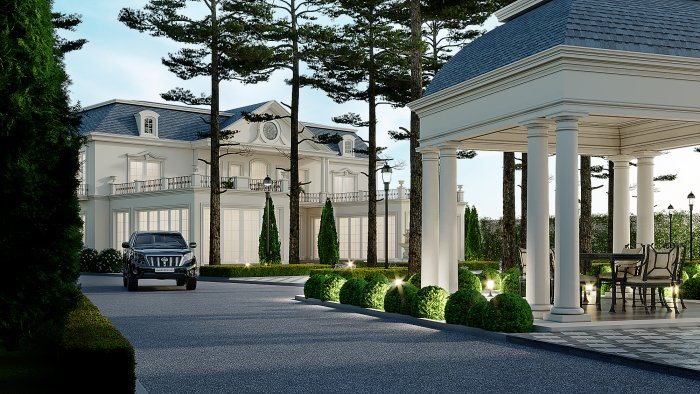 View 3 of 6 from Bakikhanov project — Neoclassical style, 475 m², 2024