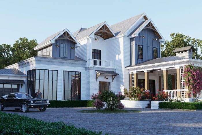 View 3 of 6 from Rustic villa project — Neoclassical style, 372 m², 2024