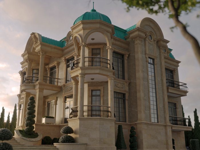 Shuvelan project — Neoclassical villa design, 568 m², 2024