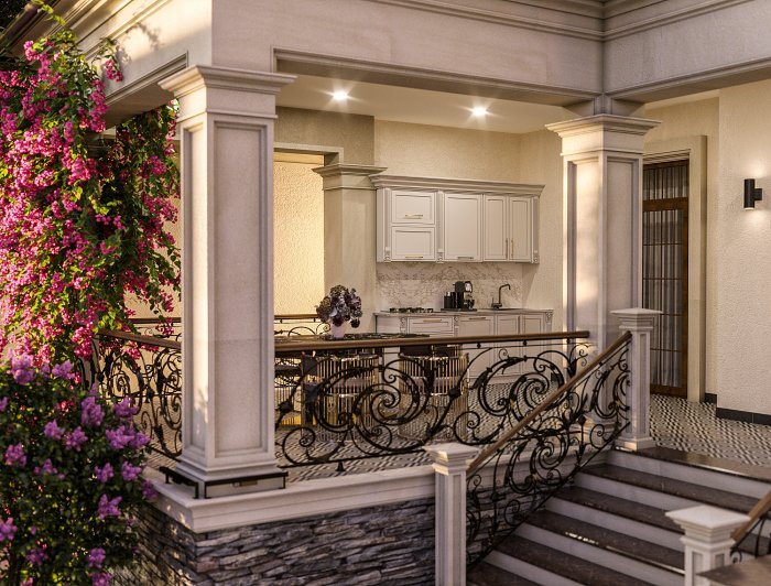 Montin project — Neoclassical villa design, 475 m², 2024