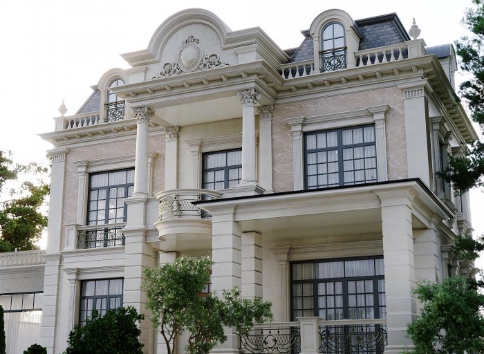 Mardakan 5 project — Neoclassical villa design, 371 m², 2024