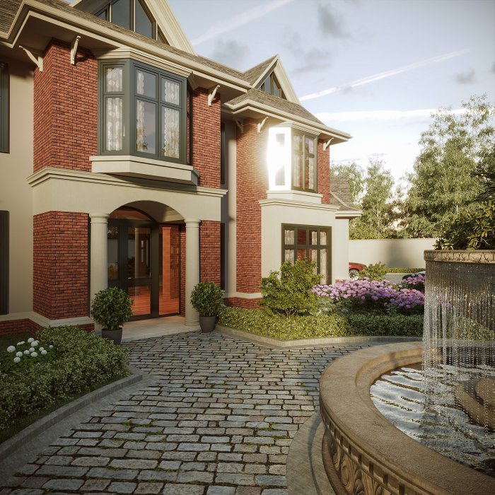 View 3 of 6 from Sweet House project — Neoclassical style, 387 m², 2024