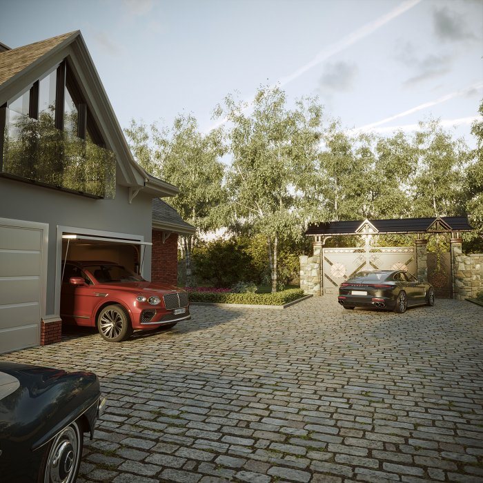 Sweet House project, Neoclassical style, 387 m², 2024: layout solutions of the villa design, shot 5 of 6