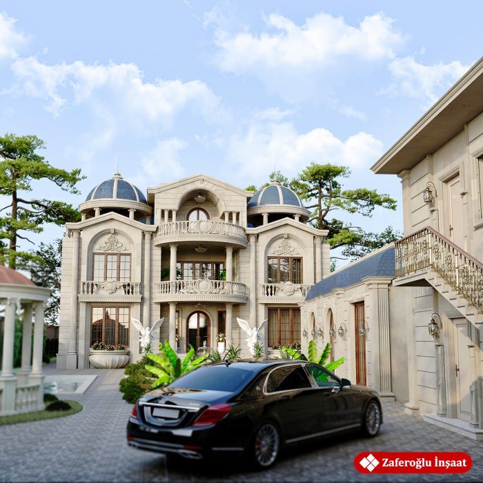 Mardakan 7 project, Classic style, 568 m², 2024: layout solutions of the villa design, shot 5 of 6