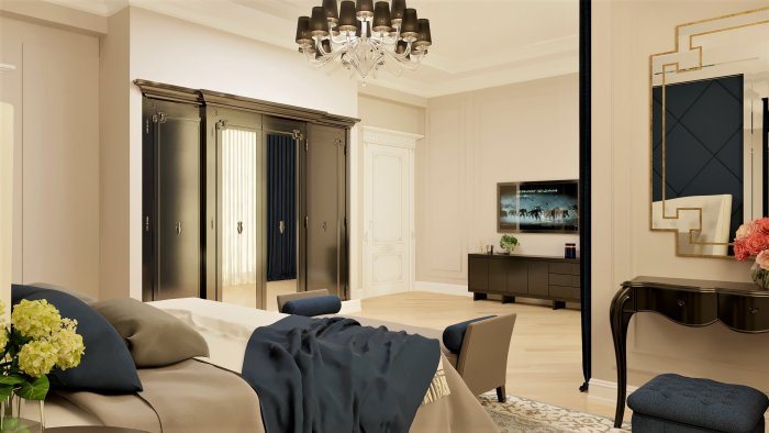 Стиль неоклассика, 260 м², 2023 г. — Natech design, кадр 4 из 6
